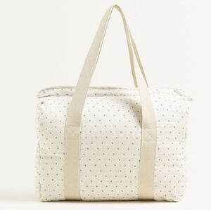 LAST PRICE DROP Zara Home Linen Tote Bag With Stars Baby Maternity Bag NEW!
